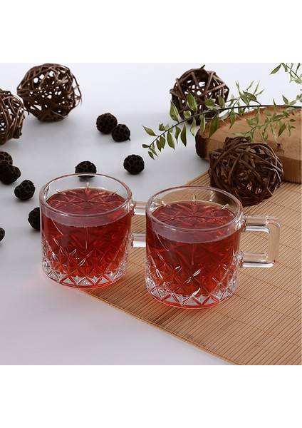 2'li Timeless 55452 Kulplu Çay ve Nescafe Fincanı Kupası modelleri