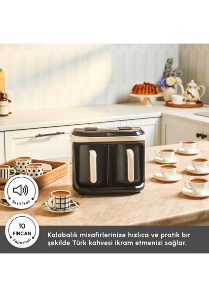 Hatır Hüp Düet Aromalı, Közde ve Türk Kahve Makinesi 10 Fincan Kapasiteli Bol Köpüklü Krem fırsatları