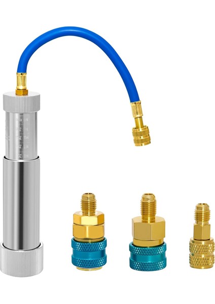 Ac Yağı Boya Enjektör Geri Akışı R134A ve R1234YF Düşük Yan Hızlı Bağlayıcı ile Kiti Önleyin, R410A Mini Split Adaptör (Yurt Dışından)