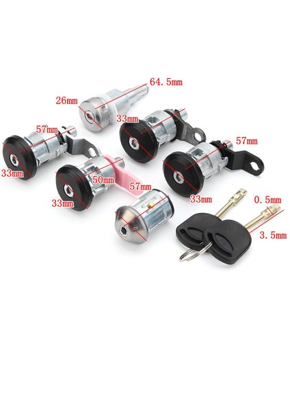 6pcs Ön Arka Kapı Kontağı Ford Transit Mk5 1994-2000 Için 2 Tuşla Tam Sol Sağ Kilit Seti (Yurt Dışından) modelleri