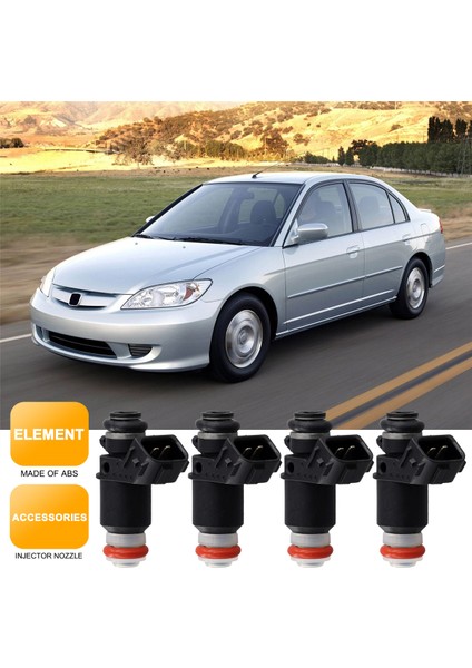 4pcs 16450-PLD-003 Honda Civic Acura El 1.7l 2001-2005 Için Yeni Yakıt Enjektör Nozul (Yurt Dışından) fırsatları
