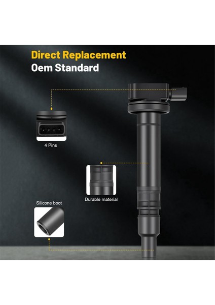 Araba Ateşleme Bobini 90919-02237 9091902237 Toyota Prado Tacoma Hiace Land Cruiser Otomobil Parçaları (Yurt Dışından) indirimleri