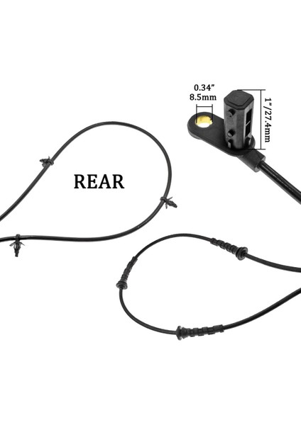 4pcs Abs Tekerlek Hız Sensörü 47911-9Y000,47910-9Y000,47901-9Y000,47900-9Y000 Nissan Teana I J31 2.0 2.3 2003-2008 (Yurt Dışından) indirimleri