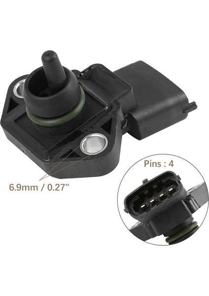 Harita Manifold Alım Hava Basınç Sensörü Chrysler Ducato Iveco 99455421 / MHK100640 / 0281002205/45962048 (Yurt Dışından) fırsatları