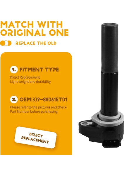 1 Pcs Merkür Mariner Verado Için Deniz Outtansı Ateşleme Bobini 4-Ince 225 250 275 300 350HP 339-880615T01 880615T01 (Yurt Dışından) indirimleri