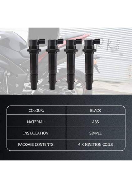 Ateşleme Bobini 5VY-82310-00 Yamaha Yamaha Yzf-R6 YZF-R6S Yzf-R1 Fz1 Vmax 1700 Fzs1 Motosiklet Aksesuarları 4 Paket (Yurt Dışından) fırsatları