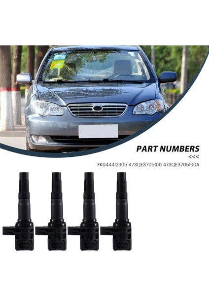 4pcs Byd 1.5l F3 2011- Qın 2018- G3 2011- L3 2011- T3 2017- Yuan 1.5l 2015-473QE3705100 FK04412305 (Yurt Dışından) fırsatları