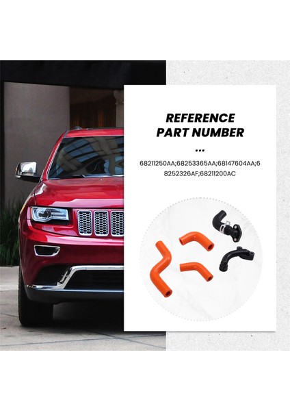 Jeep Grand Cherokee Ram 1500 68211250AA Için Motor Soğutucu Boru Hortumu 68253365AA 68147604AA 68252326AF 68211200AC (Yurt Dışından) modelleri