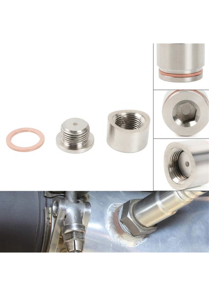 Oksijen Sensör Somun Kaynak Bung Fiş M18X1.5 O2 Sensör Adaptör Somun Bung Paslanmaz Çelik Dışbükey Port (Yurt Dışından) modelleri