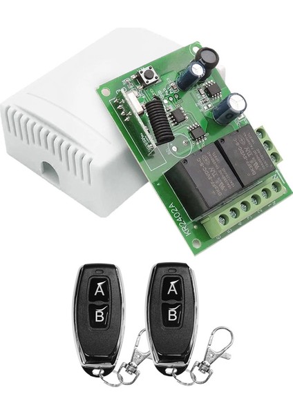 433MHZ Uzaktan Kumanda Anahtarı Kablosuz Röle 2ch Modülü (Yurt Dışından)