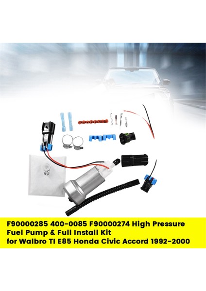F90000285 400-0085 F90000274 Walbro/ti E85 Honda Civic Accord 1992-2000 Için Yüksek Basınçlı Yakıt Pompası ve Tam Kurulum Kiti (Yurt Dışından) fırsatları