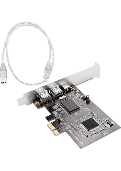 Pcı Express X1 Pcı-E Firewire 1394A IEEE1394 Denetleyici Kartı 3 Port (Yurt Dışından)