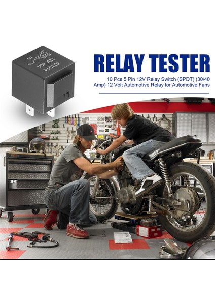 10 Adet 5 Pin 12V Röle Anahtarı (Spdt) (30/40 Amper) Otomotiv Fanları Için 12 Volt Otomotiv Rölesi (Yurt Dışından) indirimleri