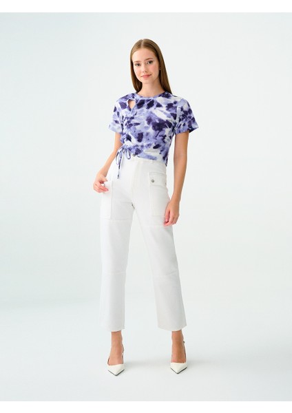 Long Crop Kadın Tshirt K.kol