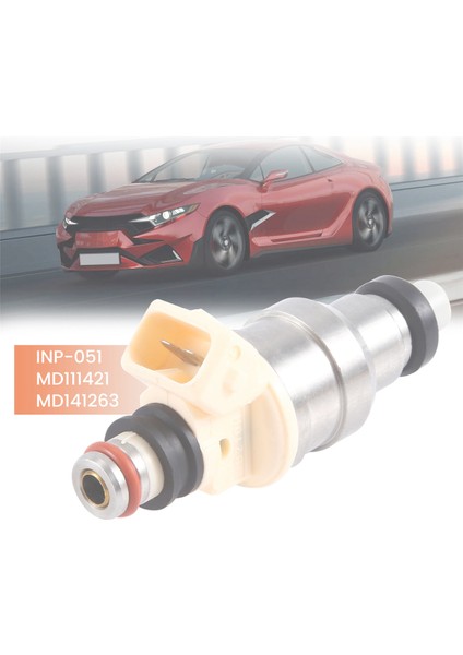 6x INP-051, MD111421, MD141263 Mitsubishi Eclipse / Galant / Mighty Max / Mirage / Montero / Sigma 3.0 V6 Için Yakıt Enjektörü (Yurt Dışından) fırsatları