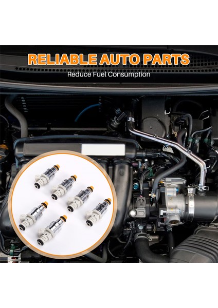 6pcs Yakıt Enjektörleri 0280150907 0280150941 Ford 4.9l 3.0l V6 I6 1990-1995 (Yurt Dışından) fırsatları