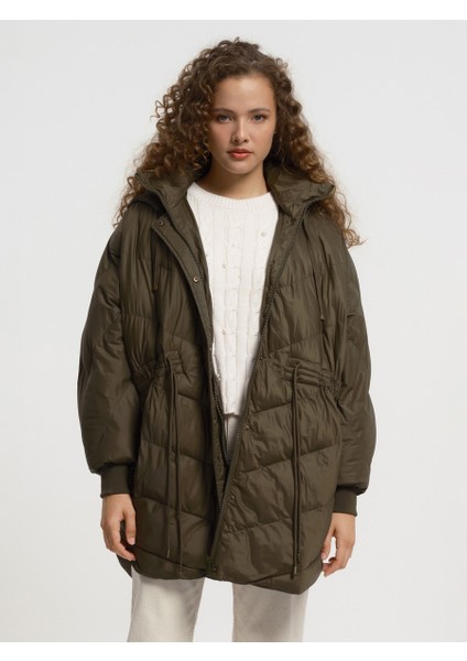 Oversize Fit Kadın Mont