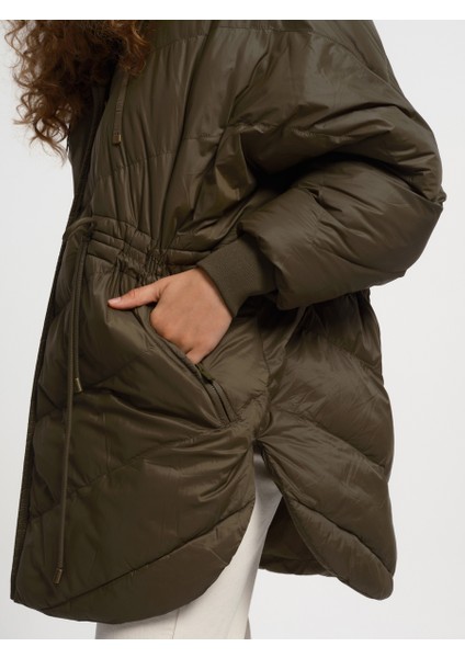 Oversize Fit Kadın Mont