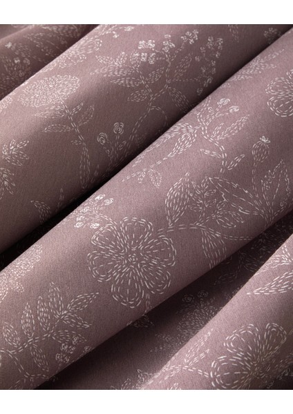 Lilitha Kolay Ütülenir Tek Kişilik Nevresim Takımı 160X220 cm Açık Mürdüm