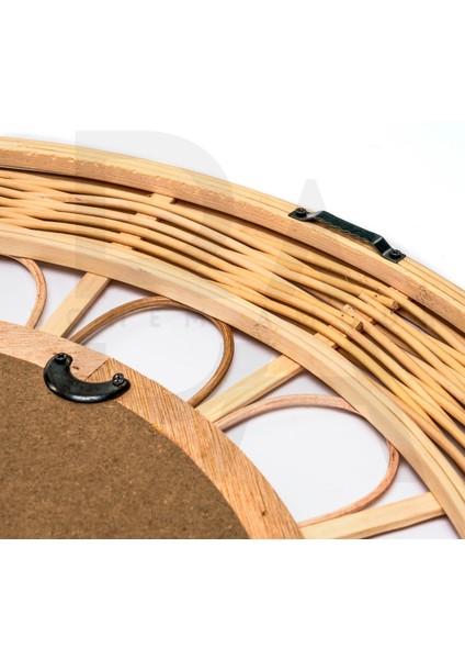 Yuvarlak Dantel Örgü Bambu Rattan Ayna fırsatları