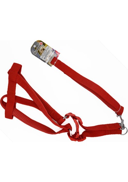 Köpek Uzatma + Göğüs Tasması Kırmızı 120CM