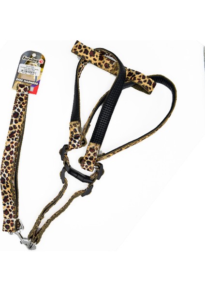 Köp.uztm+Göğüs Tasması Leopar 25MM 120CM