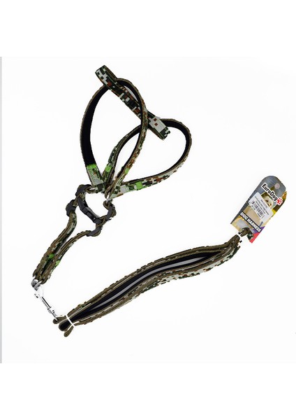 Köpek Uzatma+Göğüs Tasması Kamuflaj 120CM