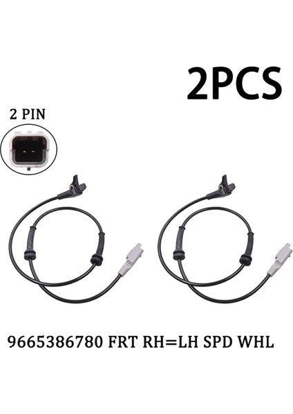 2 Pcs Abs Tekerlek Hız Sensörü Ön Rh Lh 9665386780 Peugeot Için 307 3008 308 5008 Rcz Citroen C4 Ds4 Ds5 (Yurt Dışından) fırsatları