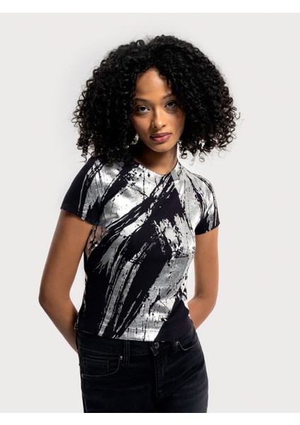 Slim Fit Kadın Tshirt K.kol