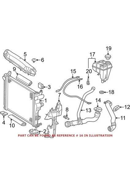 Soğutucu Kanama Hortumu Ön 2305010325 Motor Soğutucu Hortum Mercedes Benz SL500 Base Dönüştürülebilir (Yurt Dışından) indirimleri