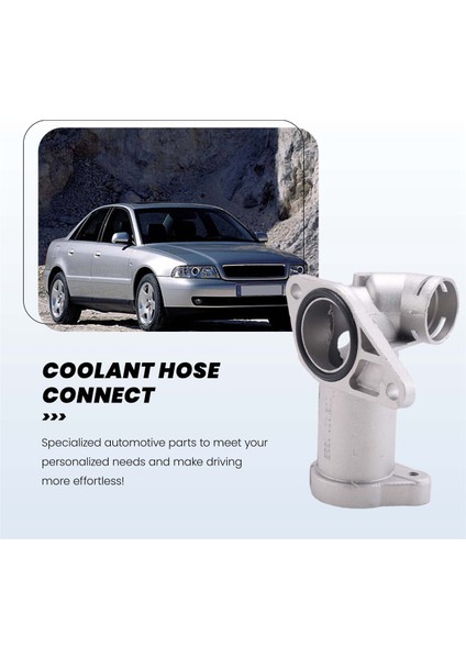 Alüminyum Araç Soğutucu Hortum Çıkış Konnektörü Soğutma Radyatör Çıkış Borusu 058121132 Vw Passat B5 Audi A4 1.8t (Yurt Dışından) modelleri