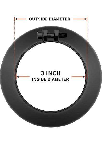 3 Inç Siyah Egzoz Ucu, 3 Inç Içinde Çapı Egzoz Kamyon Için Tail Pippe Ucu, 3 x 4 x 12 Inç Cıvata/tasarımda Kelepçe (Yurt Dışından) indirimleri