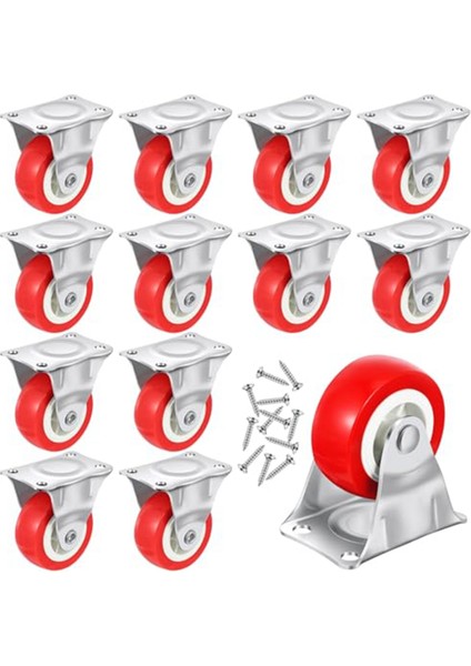 Tekerlekler Sert Dönmeyen Sabit Tekerlekler Üst Plaka ile (Yurt Dışından)