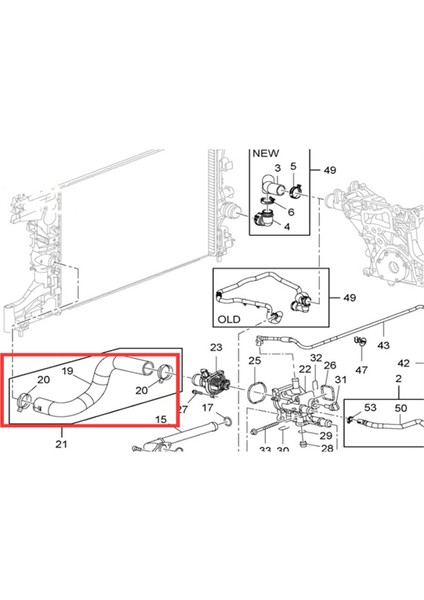 Chevrolet Cruze Için 2011-2014 Radyatör Hortum Su Borusu Motor Soğutucu Hortum Hortum Isıtıcı Su Borusu 9048532 9076033 95389388 (Yurt Dışından) indirimleri