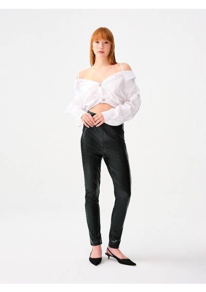 Crop Kadın Gömlek U.kol