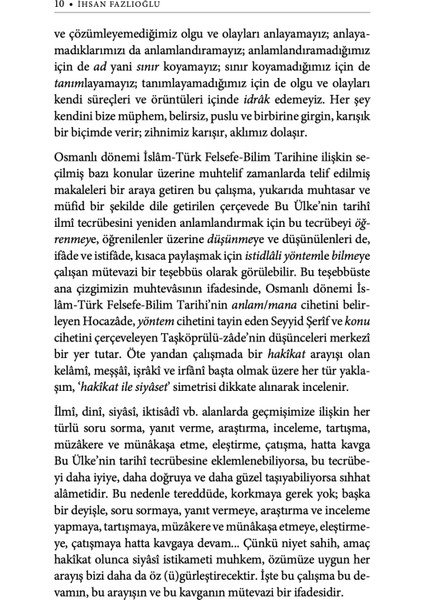 Nazarî Ufuk - İhsan Fazlıoğlu