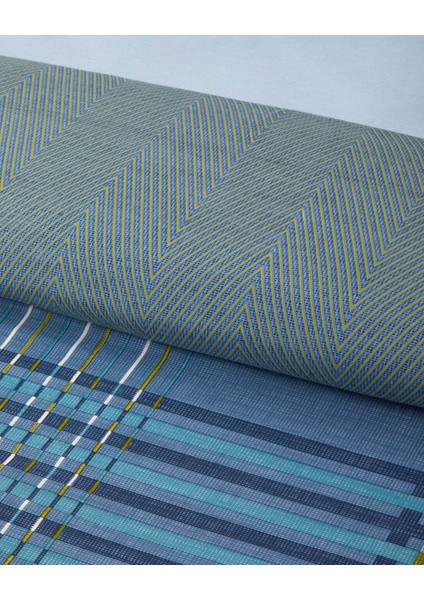 Textured Grid Kolay Ütülenir Çift Kişilik Nevresim Takımı 200X220 cm Lacivert modelleri