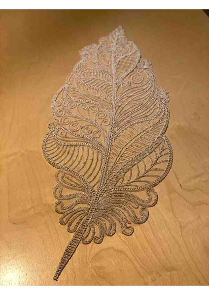 Fransız Dantel Yaprak Model 5 Li, Masa Üzerine Runner Işlemeli Dantel (115X35CM fiyatları