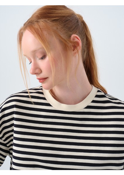 Loose Crop Kadın Tshirt K.kol