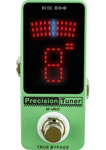 M-Vave Hassas Gitar Tuner Pedalı LED Ekran Gitar Tuner ile Kromatik Gitar Bas Gitar Aksesuarları Için Gerçek Baypas Parçaları Parçalar (Yurt Dışından)