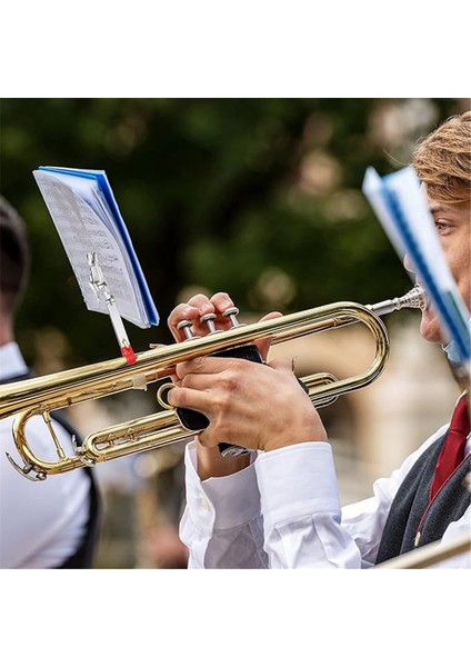 Trompet Puanı Klip Trompet Klipsleri Müzik Puanı Kelepçe Trompet Malzemeleri Trompet Müzik Skor Klibi (Yurt Dışından) fırsatları