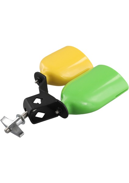 Çift Cowbell Bell Music Drum Cowbell Yüksek Düşük Ses Knocker Drum Perküsyon Enstrüman Parça Aksesuarları Yeşil+Sarı (Yurt Dışından) fiyatları