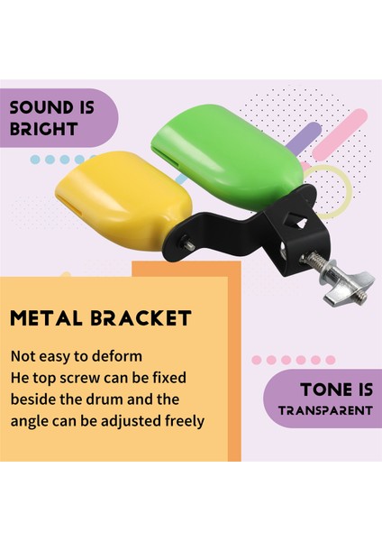 Çift Cowbell Bell Music Drum Cowbell Yüksek Düşük Ses Knocker Drum Perküsyon Enstrüman Parça Aksesuarları Yeşil+Sarı (Yurt Dışından) indirimleri