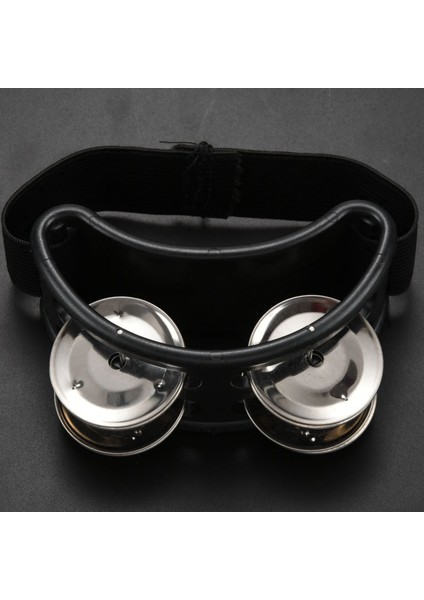 Metal Jingle&#39;li Perküsyon Ayak Tef, Siyah (Yurt Dışından) indirimleri