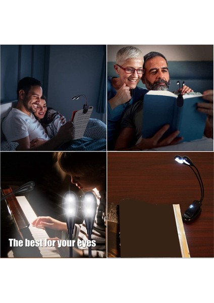 Müzik Stand Işık, LED Kitap Işıklarında Klip, Yatakta Okuma, 2brightness Seviyeleri, Kitap Kurdu, Piyano Oyuncusu, Çocuklar Için Mükemmel (Yurt Dışından)