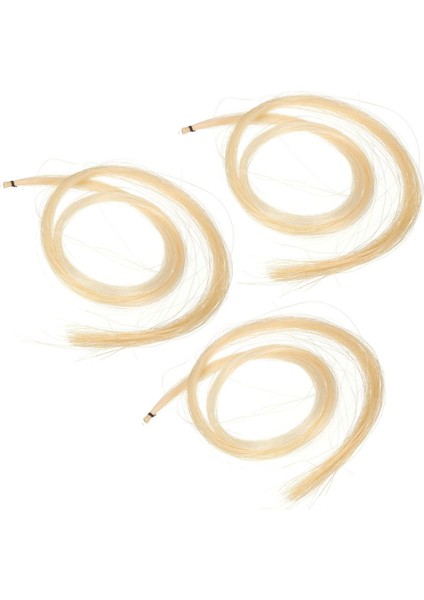 3pcs Hank 31-31.5 Inç Orijinal Moğol At Saçı Keman, Viyola, Çello, Bas Yay, Fotoğraf Renk (Yurt Dışından)
