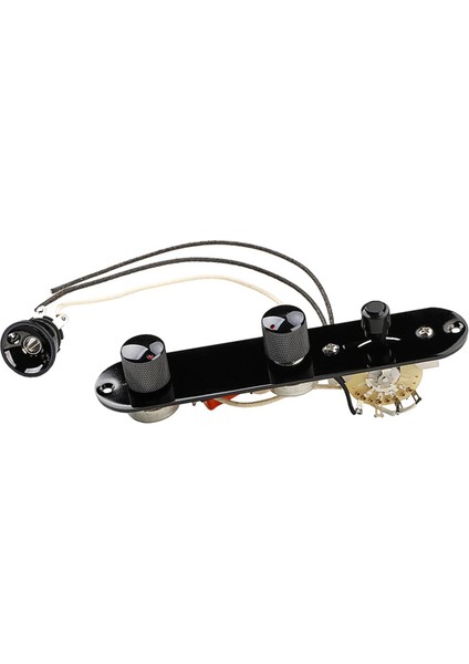 Tamamen Yüklü Gitar Kontrol Plakası Ön Kablolu 3 Yollu Anahtar 250K Büyük Potansiyometreler Tuckled Hacim Tonu Kontrolleri Düğmeler (Yurt Dışından) fiyatları