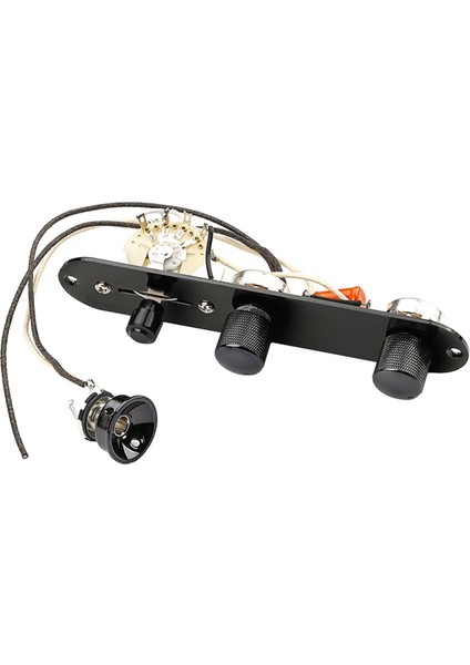 Tamamen Yüklü Gitar Kontrol Plakası Ön Kablolu 3 Yollu Anahtar 250K Büyük Potansiyometreler Tuckled Hacim Tonu Kontrolleri Düğmeler (Yurt Dışından) modelleri