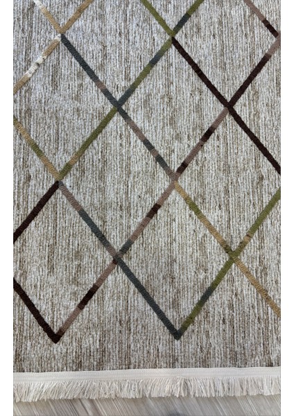 Dekoratif Nakkaş Kilim Butik Bej Salon Halısı Makinada Yıkanabilir Mutfak Halısı Kaymaz Taban Yolluk Modern Kilim