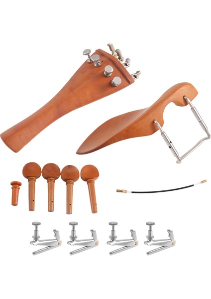 Doğal Jujube Ahşap 4/4 Keman Parçaları Aksesuarlar Seti Ince Ayar, Çene Çenesi Dinlenme, Teller, Kuyruk Çivisi, Kuyruk Ipi, Vida, Çekme Plakaları, Düğme (Yurt Dışından) fiyatları